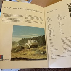 Vintage SISU XA-Series Armoured Wheeled Vehicle Military Vehicle Brochure