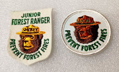 2 1970s Jr Forest Ranger Smokey The Bear Prevent Forest Fires! Patches New NOS