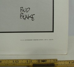 US POST OFFICE SIGN BUD BLAKE TIGER SAYS ZIP CODE ZEROS IT IN SIGN 1970