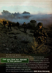 1993 Vintage Print Ad US Army Can You Find the $30000 Montgomery GI Bill