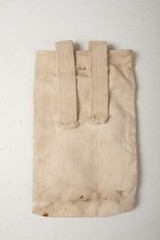 US Gov’t White Canvas Bag (P4L) w/2 Snap Handle Hangers 9×6 inches Government