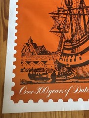 Original Large USPS US Post Office Stamp Poster Terrence McCaffrey Signed Rare
