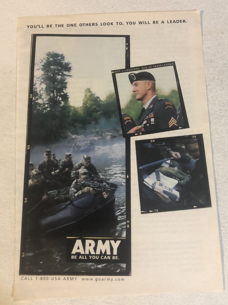 United States Army 1996 Vintage Print Ad Advertisement pa43