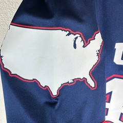 GOP Jerseys USA 45 Rubio Patriotic Jersey Size Large Red White Blue Florida