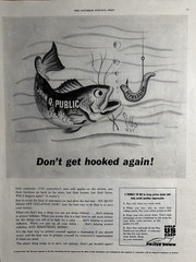 1945 War Advertising Council Magazine Publishers Hooked Again VTG Print Ad