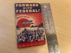 Vintage Forward With Federal Booklet Note Pad Pamphlet Advertising