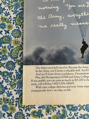 Vintage 1988 Army Recruitment Print Ad Dear Dad: Real Courage