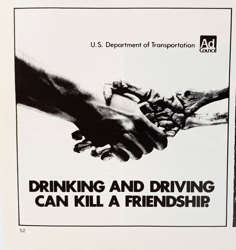 DRINKING AND DRIVING CAN KILL A FRIENDSHIP PSA~PRINT MAGAZINE AD ADVERTISEMENT