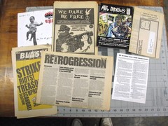 vtg 1960s – 90s protest punk Zines stickers newspapers archive of 99 pcs