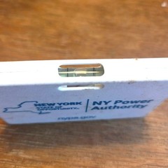 NY Power Authority Advertising Item Vintage Pocket Ruler and Level New York