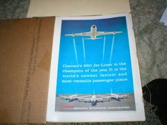1960 General Dynamics Corp. Ad of Convair 880 Jet – Liner 1 page original