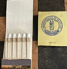 Vintage Lot of 6 Matchbook.s Louie B. Nunn term Governor of Kentucky. 1967-1971
