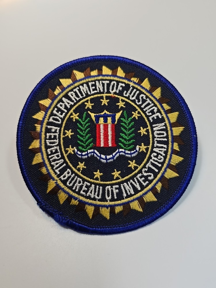 Department of Justice Iron-on Patch Federal Bureau of Investigation