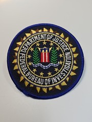 Department of Justice Iron-on Patch Federal Bureau of Investigation