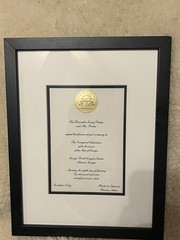 Governor of the State of Georgia 2007 Invitation, Black Framed, For Collectors