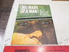 1964 US ARMY «The Mark Of A Man» Action Guy Recruiting Brochure, Armor, Infantry