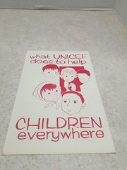 Vintage UNICEF Pamphlet Brochure Worlds Children Little Girl UN United Nations