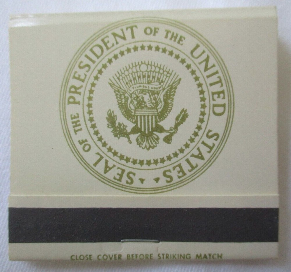 THE PRESIDENT OF THE UNITED STATES SEAL WHITE HOUSE DIAMOND MATCHBOOK -BRAND NEW