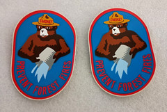 2 Smokey The Bear Prevent Forest Fires Oval Stickers NOS New 2010s