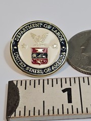 Department of Labor Lapel Pin United States of America
