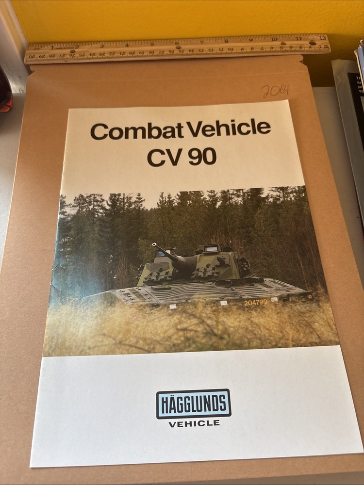 VTG 1993 Hagglunds CV90 CV 90 Tank Swedish Military Combat Vehicle Brochure