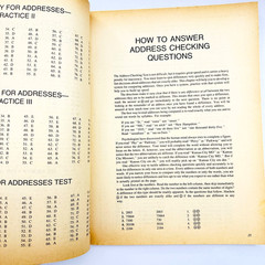 1984 USPS Postal Service Office Clerk/Carrier ARCO Civil Service Test Tutor Book