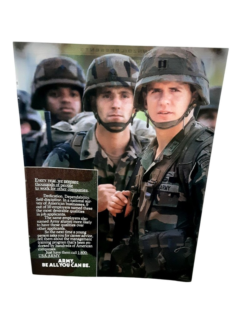 1992 U.S. Army Recruitment Vintage Print Ad Be All You Can Be 90s