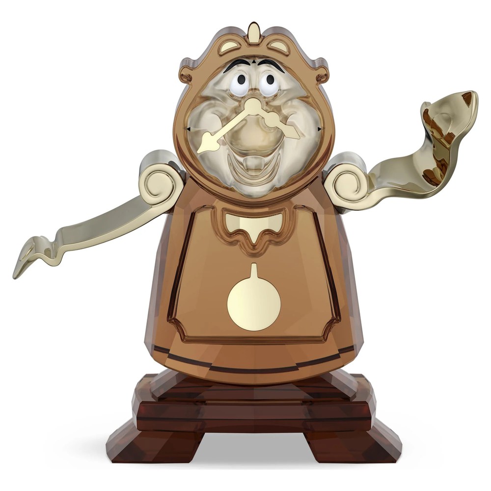 Swarovski Beauty And The Beast Cogsworth Figurine Disney Crystal