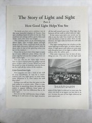 1949 THE STORY OF LIGHT AND SIGHT Part 1 2 & 3 Government/Industry Info Brochure