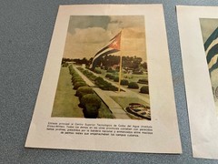 1950’s 2 cuban color Leaflet 8.2×6.2 Instituto Cívico Militar de Ceiba del Agua