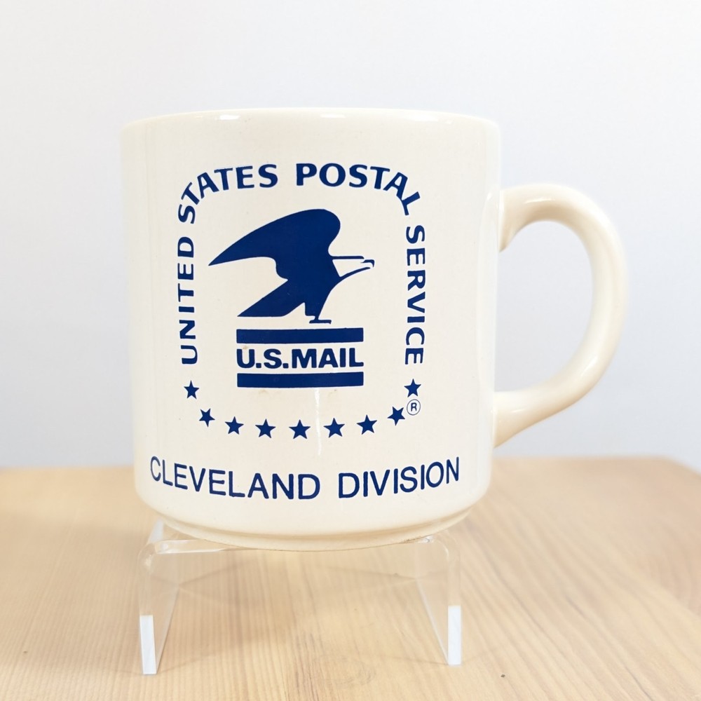United States Postal Service Mail Coffee Mug Cup USPS Cleveland committee retro