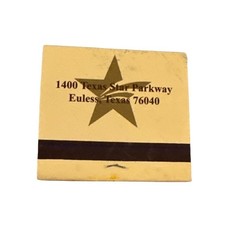 Texas Star Matchbook Unused Advertising Souvenir Matchbook Texas