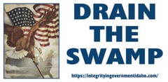 Drain the Swamp Bumper Sticker