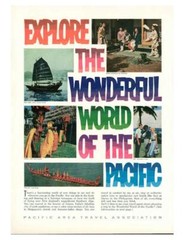 1963 Pacific Area Travel Assoc. PRINT AD New Zealand Tahitian Tamaaraa