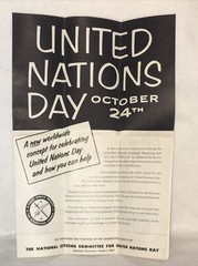 Rare 1952 United Nations Day Proof Sheet By The Advertising Council Frank W Weil