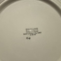 Vtg Zaberer’s Restaurant Abraham Lincoln Bread Plates Set of 6 NJ Sterling Ohio